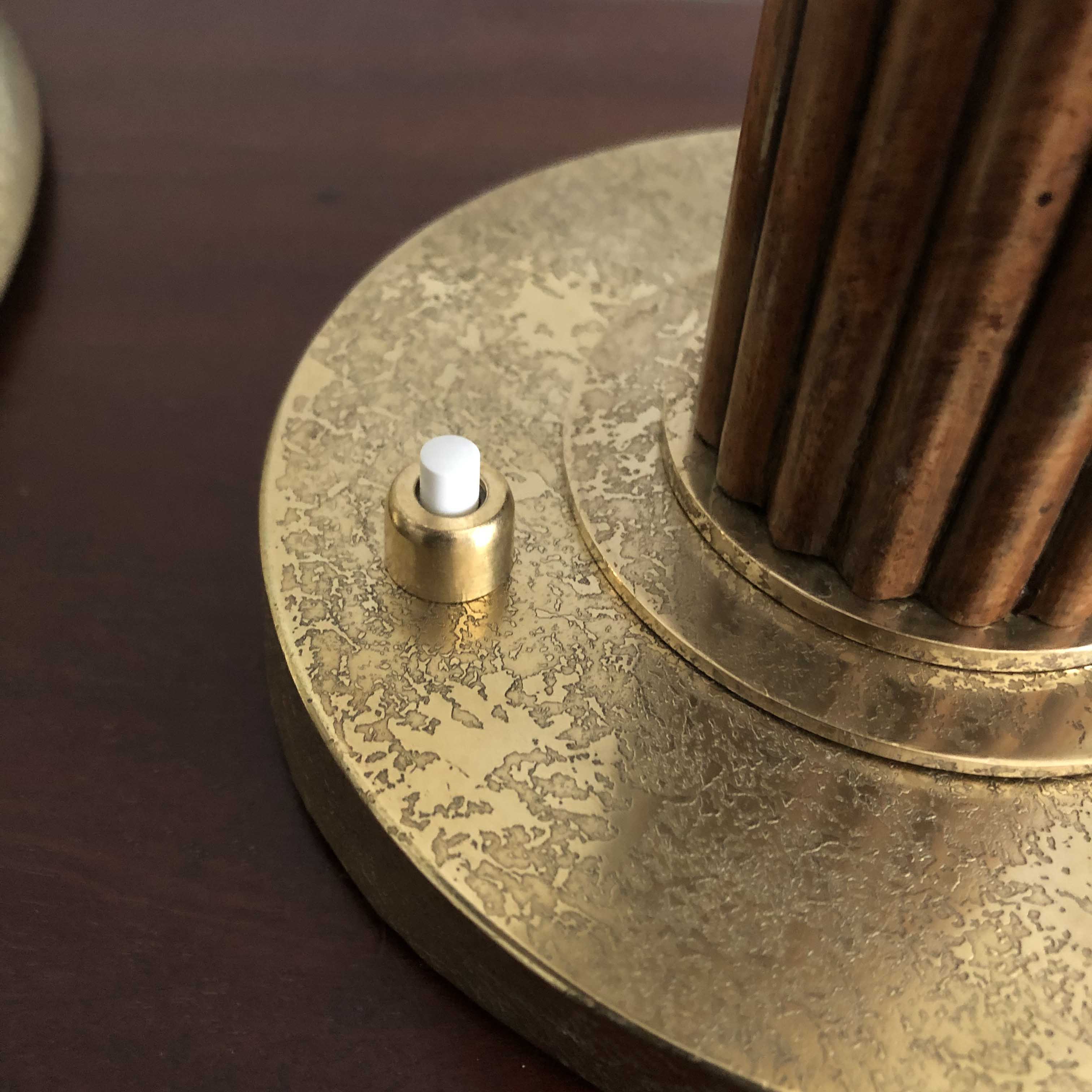 Genet & Michon manufacture office mushroom lamp - 1930