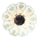 Plafonnier en forme de fleur en verre dépoli