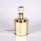 Octagonal brass lamp