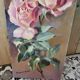 Huile sur toile "les roses"