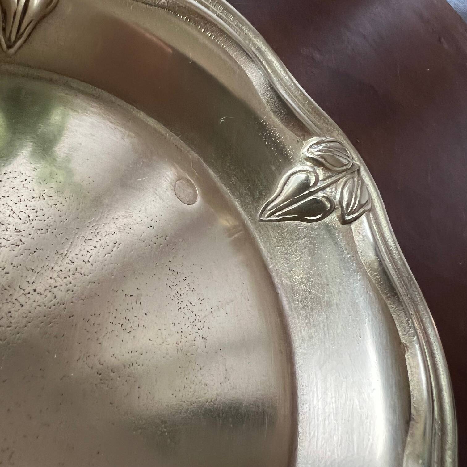 Bronze cup, chiseled