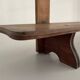 Art Deco wall shelf in wood with three levels, 1940s, Italy.