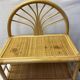 Meuble rangement rotin vintage