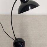 Black arc desk lamp, 70s-80s