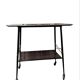 Dark wood serving trolley, 1950