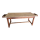 Farm table in solid pine with two drawers – 19th century