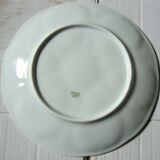 6 oyster plates in white Limoges porcelain