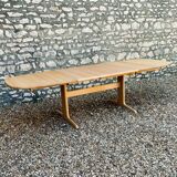 Scandinavian Design Extension Table 1960/70 In Solid Beech