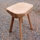 Antique stool in raw wood