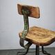 1940s Czechoslovak Industrial Height Adjustable Swivel Workshop Chair