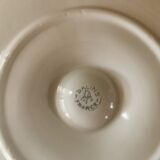 6 vintage oyster plates in barbotine