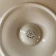 6 assiettes à huîtres vintage en barbotine