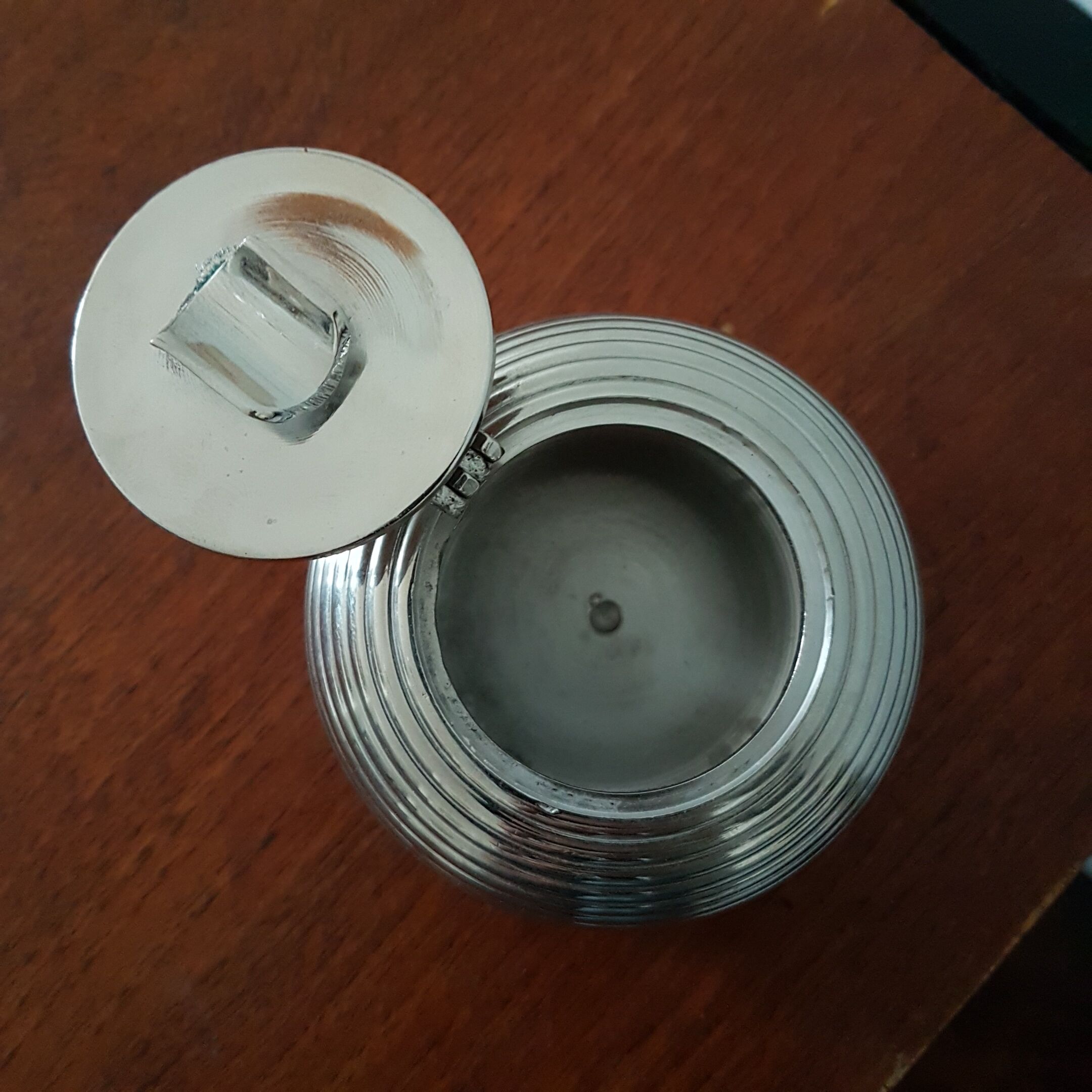 Textured metal ashtray
