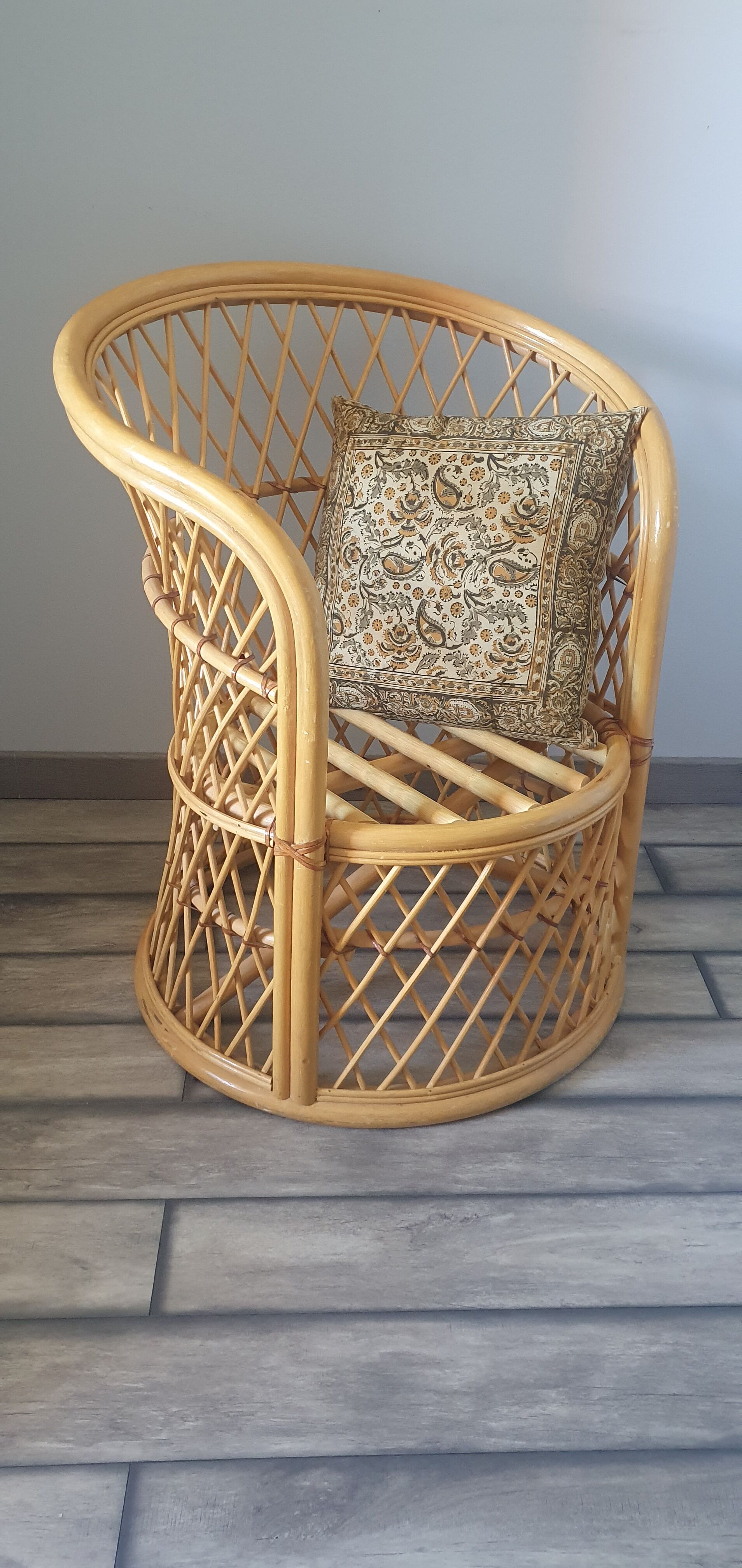 Rattan armchair