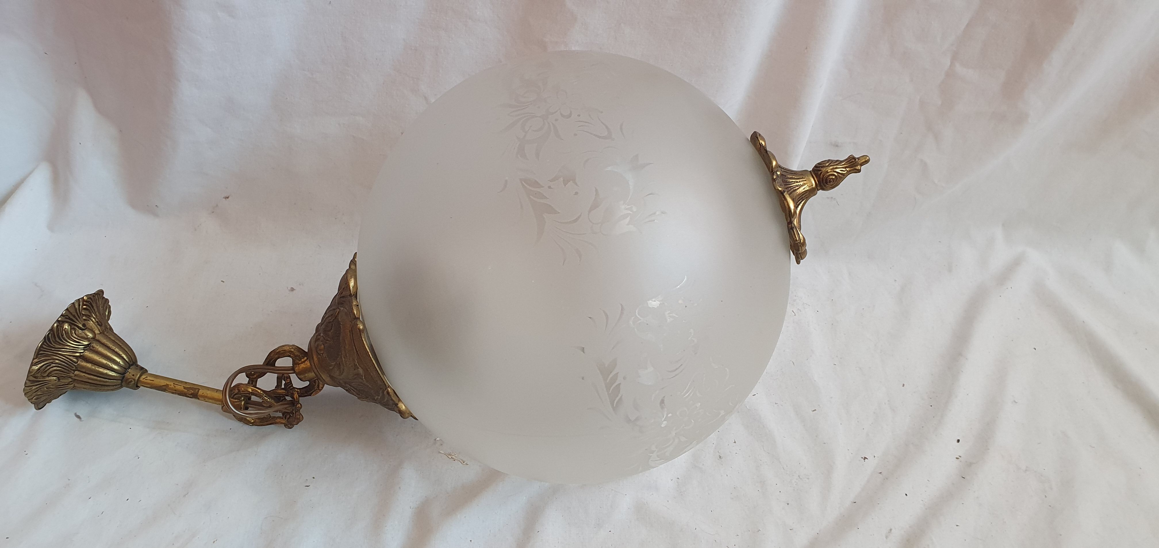 Suspension ball glass & bronze