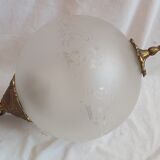 Suspension ball glass & bronze