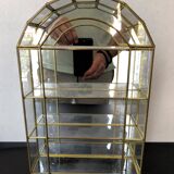 Glass and brass display case