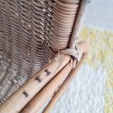 Old rattan child's armchair