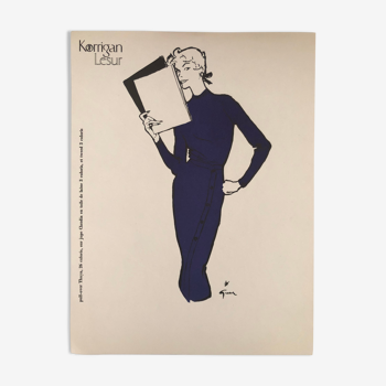 Fashion illustration 1957 by René Gruau