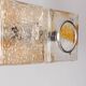 Vintage 70s murano glass chandelier design sugar tones for veart