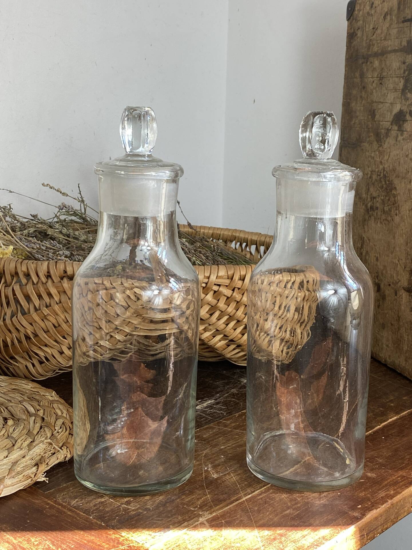 Bouteilles  en verre soufflé