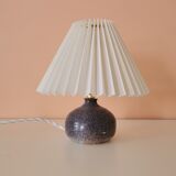 Upcycled lamp in pleated sandstone lampshade