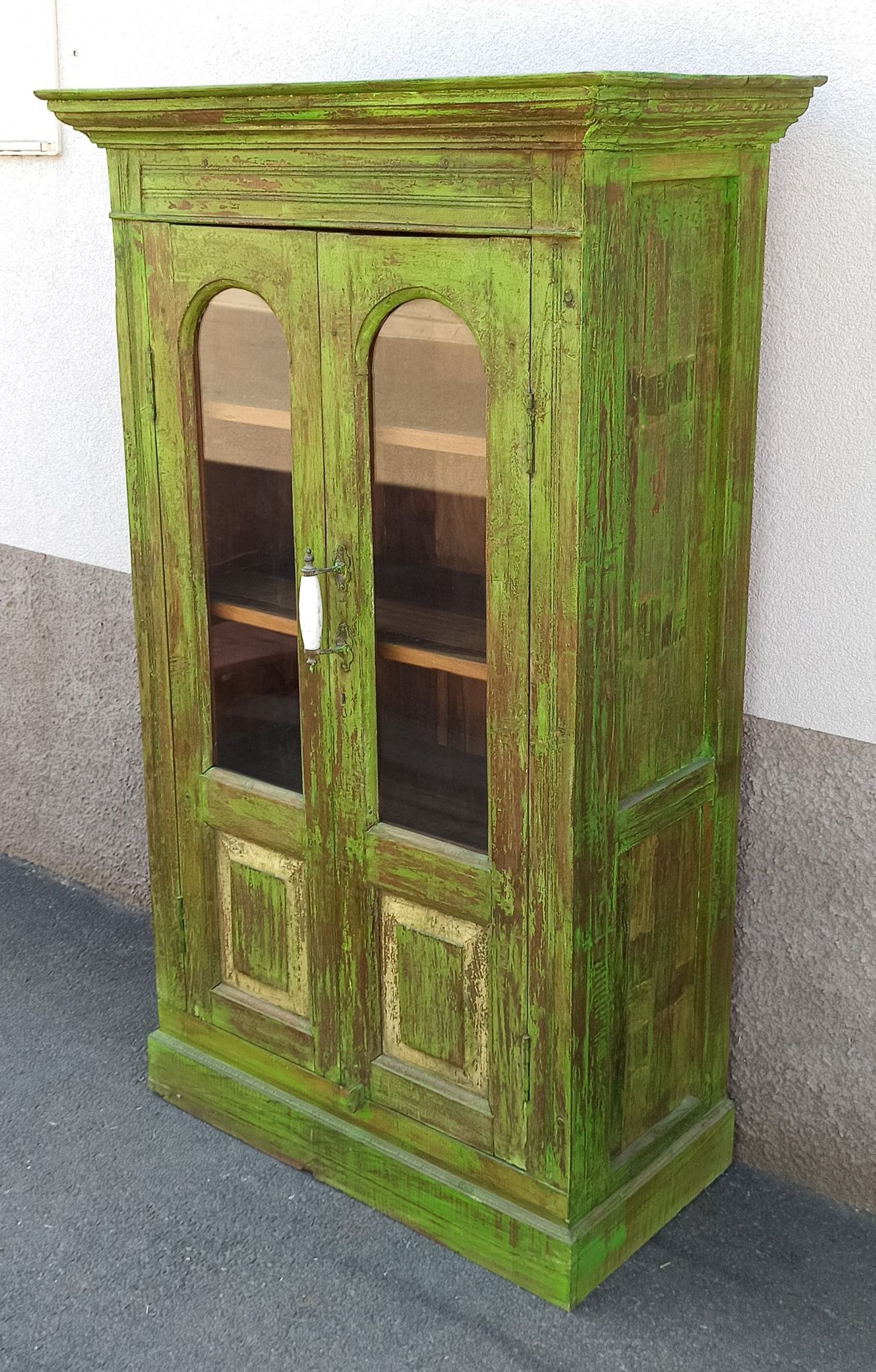 Wooden glass cabinet