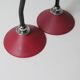 Pair of candlesticks, ceramic, metal and chrome, 1980s