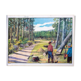 In the wooden board, educational, 1965