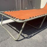 Vintage sunbathing deckchair 70S
