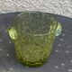Blown glass ice bucket signed Biot Collector