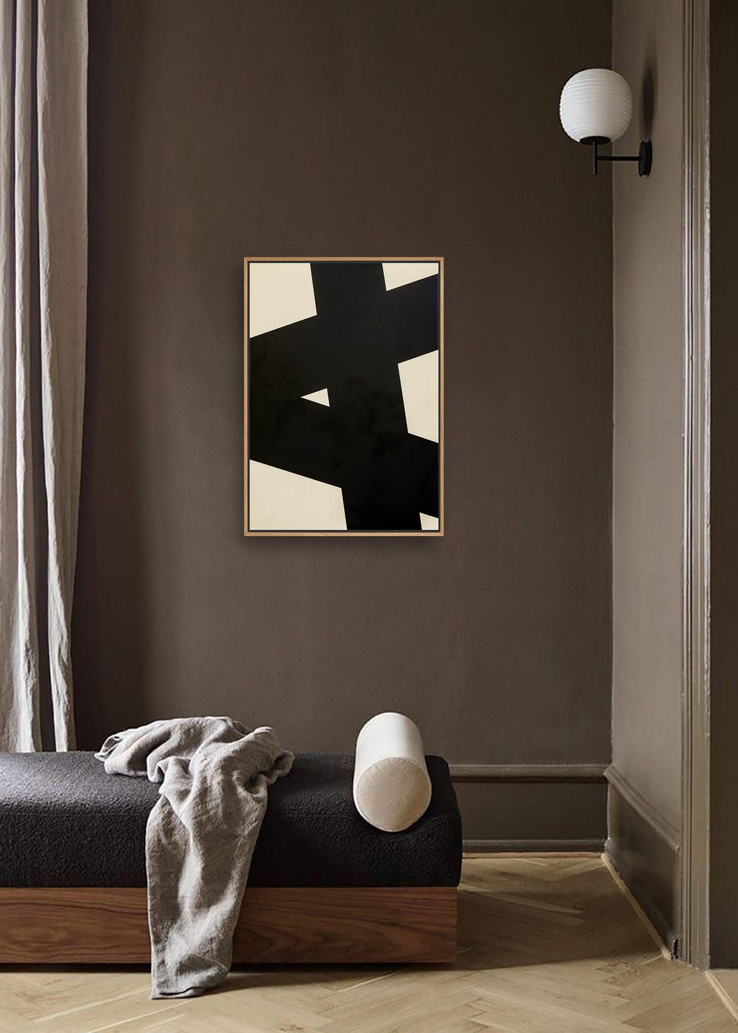 Original minimalist and abstract painting, B14