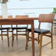 Teak dining table