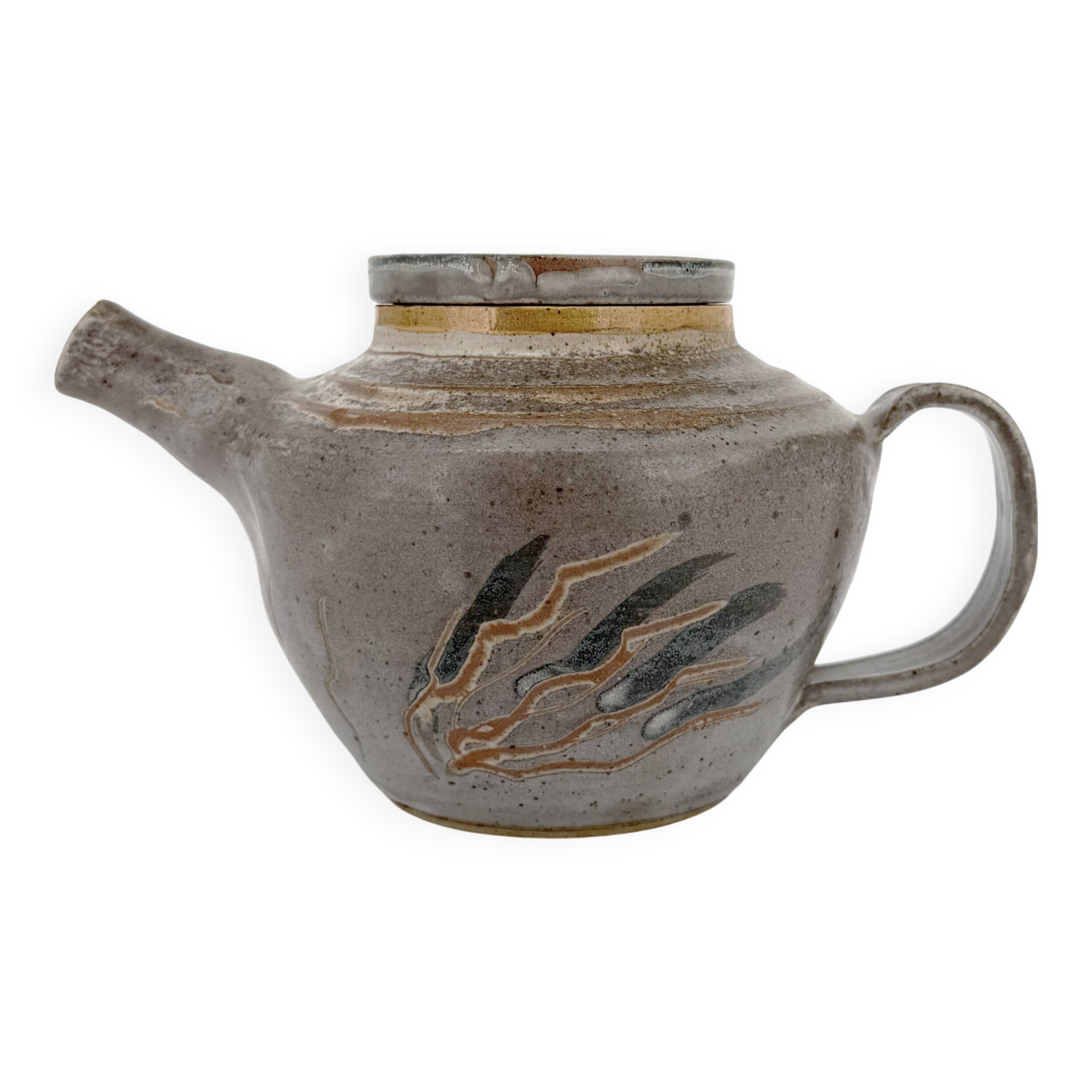 Danish glazed stoneware teapot – Japanese influences, 1960s-70s