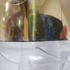 Carafe, transparent crystal, gilded brass, Germany, 1950s