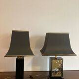 Pair of Le Dauphin pagoda lamps