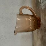 Pitcher pink glass