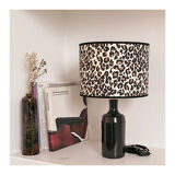 Sandstone lamp and leopard print