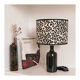 Lampe grès et imprimé léopard