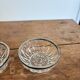 Pair of Cup Bowls Ramekin Silver-Plated Italy Cut Glass
