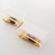 Pair of Heavy Petite Muranoglass and brass sconces by La Murrina