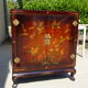 2-door sideboard, painting flowers and birds