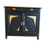 Black and gold sideboard