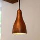 Set of three copper Bent Karlby pendant lamps for Lyfa