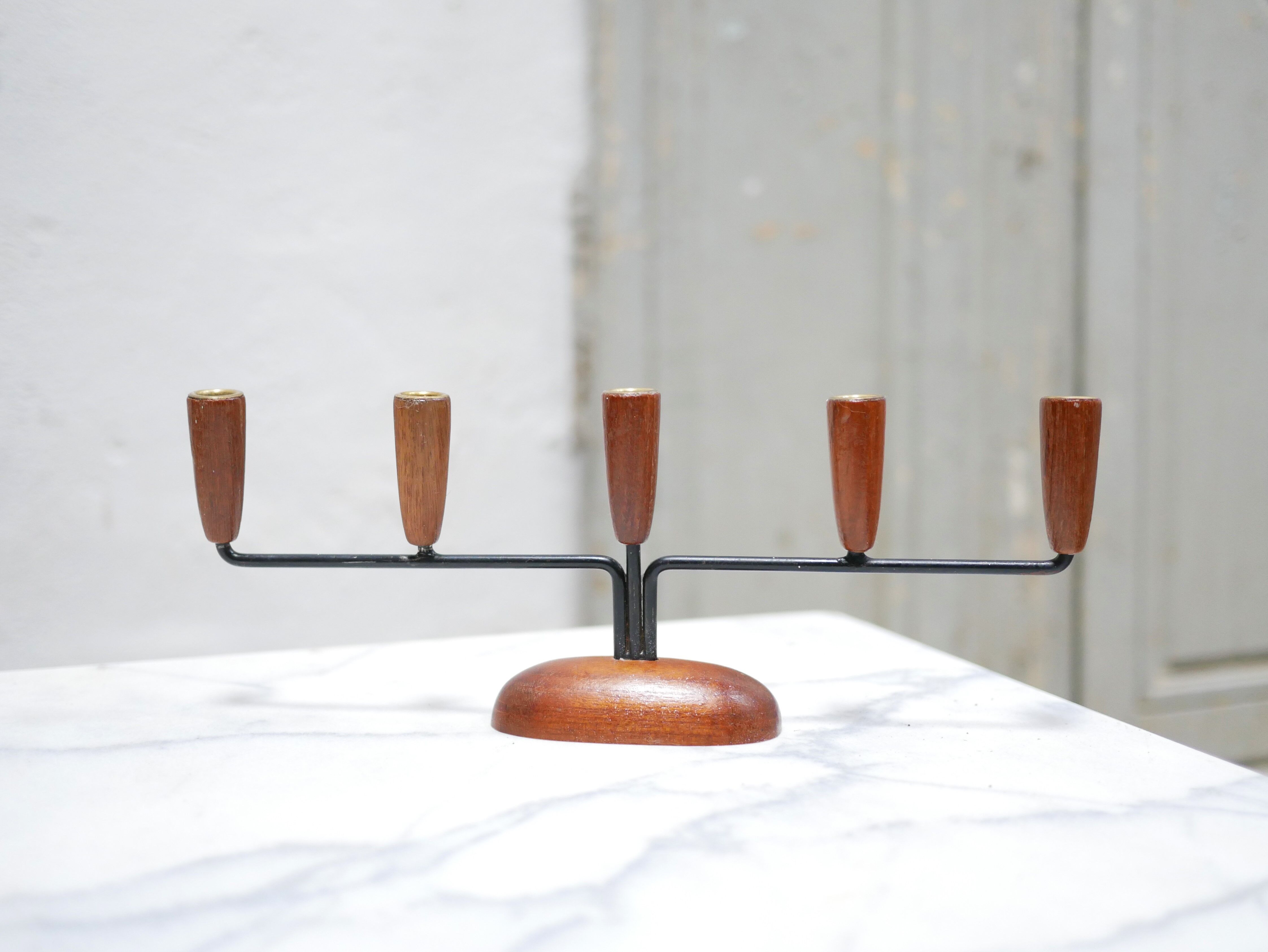 Vintage Danish chandelier published by Luthje