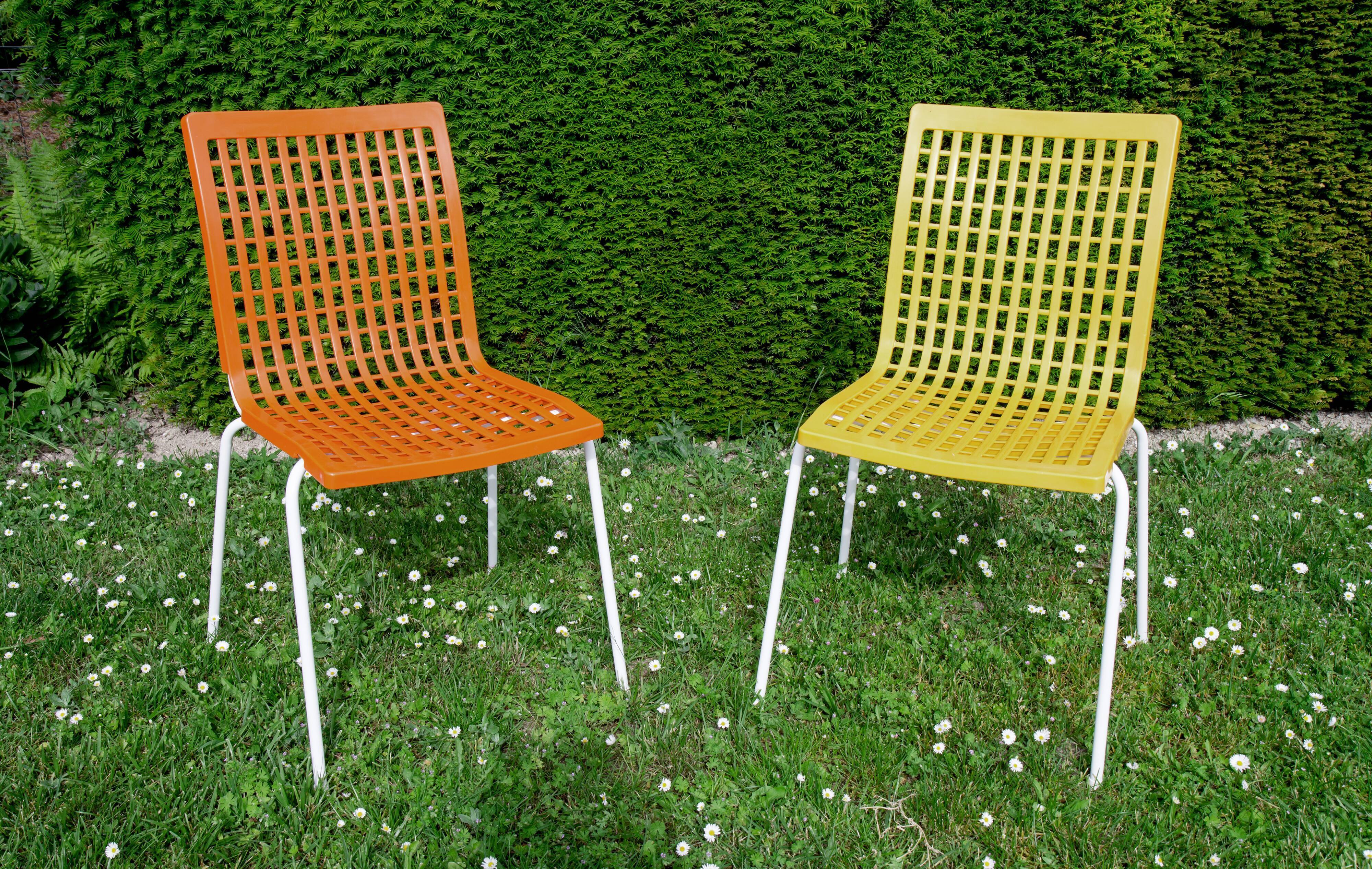 Série de 6 chaises Grosfillex année 70