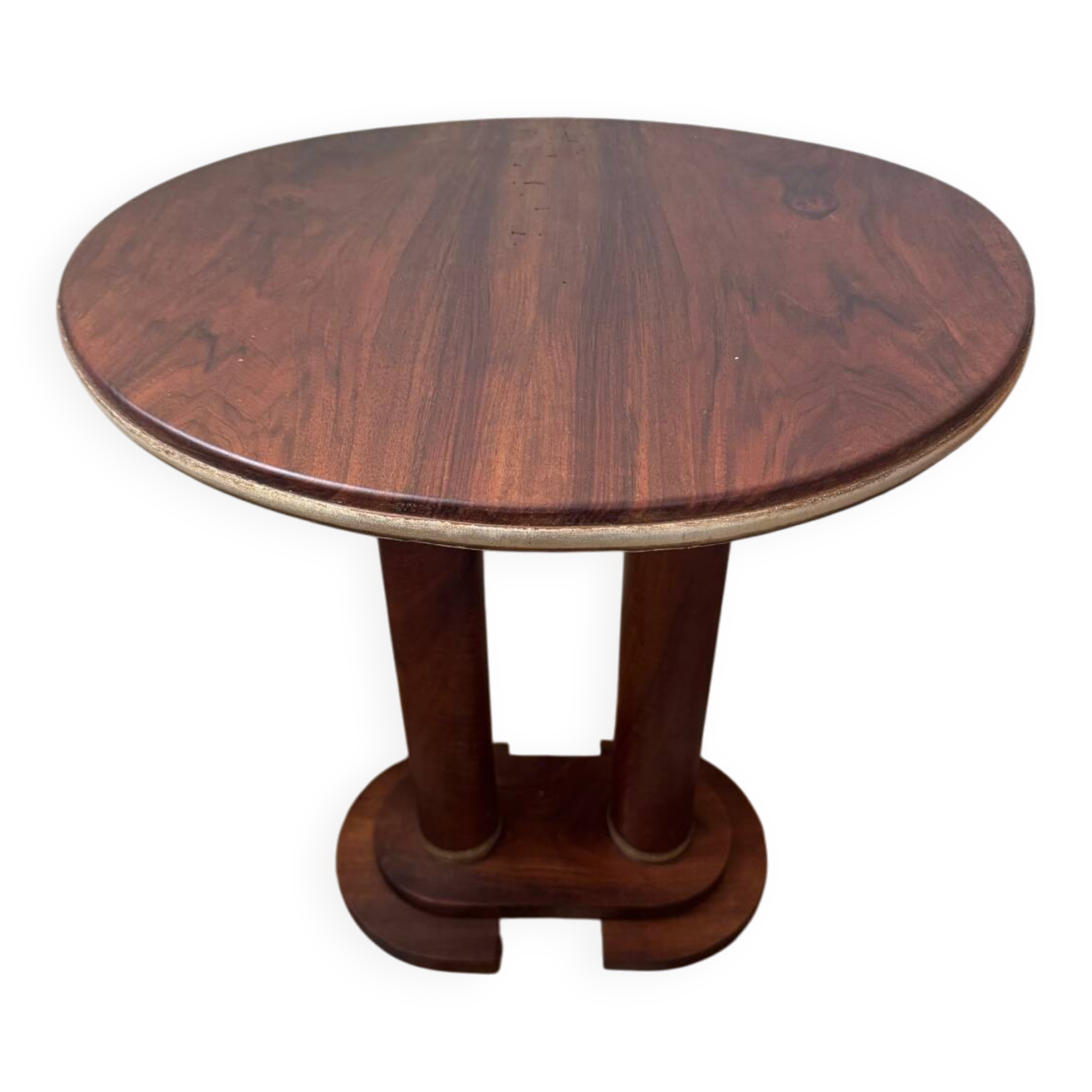 Art Deco wooden pedestal table