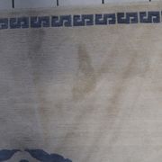 Vintage handmade 4.8' x 6.1' (147 cm x 187 cm) Tibetan Khaden rug from the 1970s