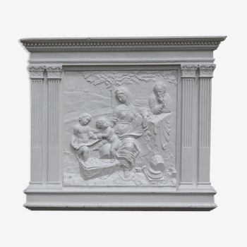 Bas-relief in plaster