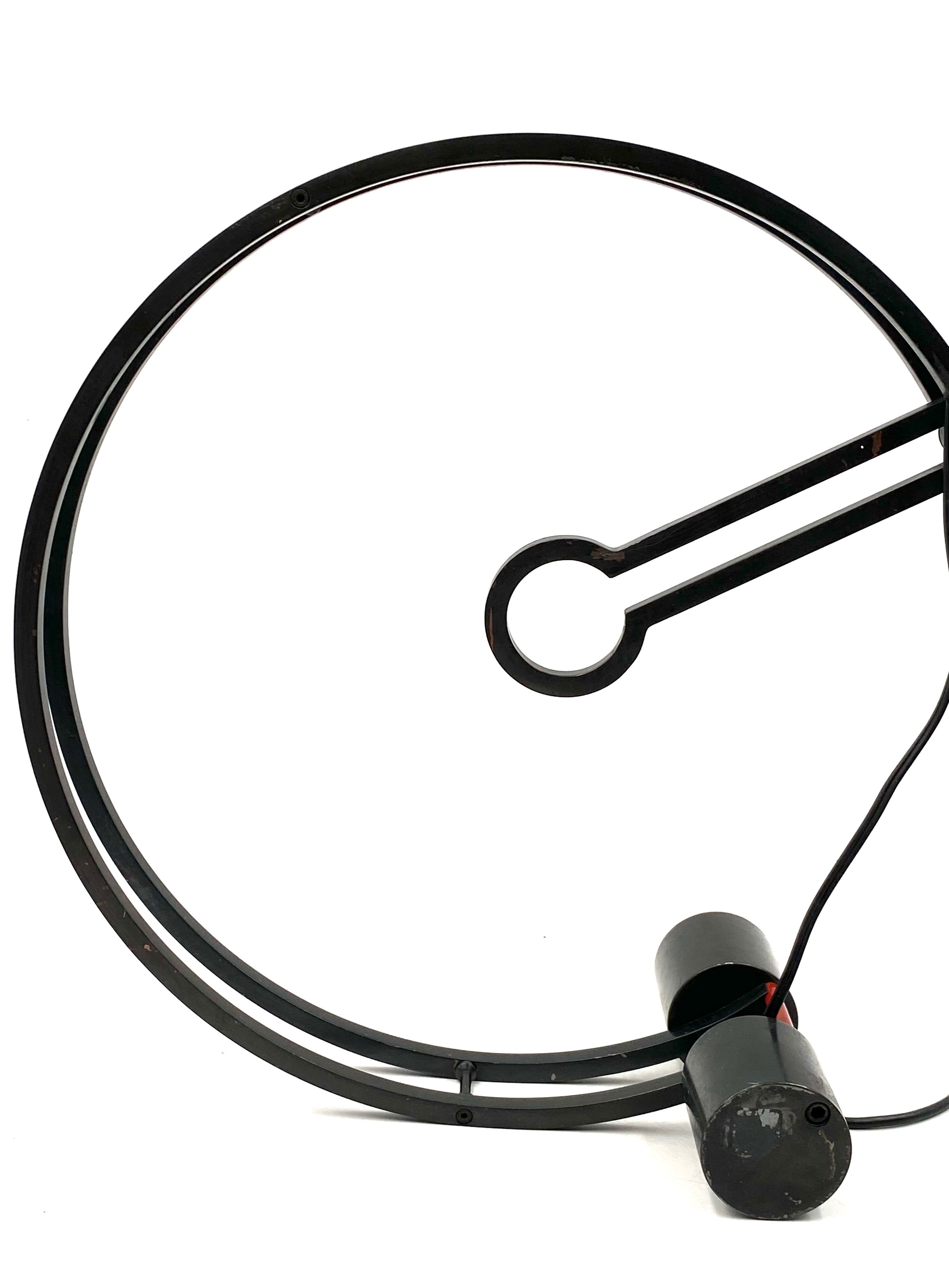 Charles Martin, Pendulum table lamp, Woka Austria 1970s